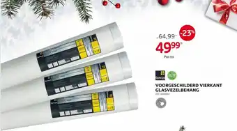 Voorgeschilderd vierkant glasvezelbehang
