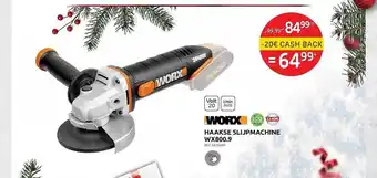 Brico Worx haakse slijpmachine wx800.9 aanbieding