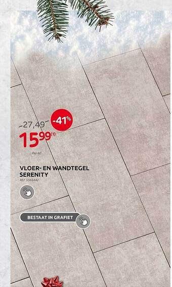 Brico Vloer en wandtegel serenity aanbieding
