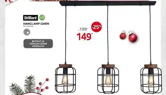 Brico Brilliant hanglamp gwen aanbieding