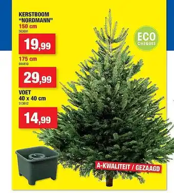 Hubo Kerstboom nordmann aanbieding