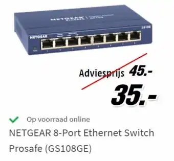 NETGEAR 8-Port Ethernet Switch Prosafe (GS108GE)