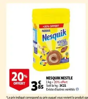 Auchan Nestle Nesquik aanbieding