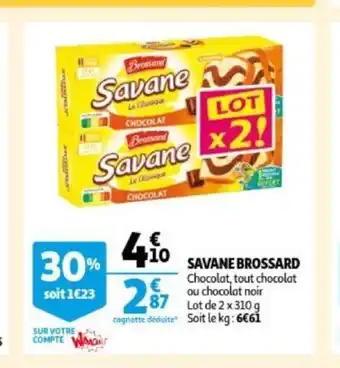 Auchan Brossard Savane 2 x 310 g aanbieding