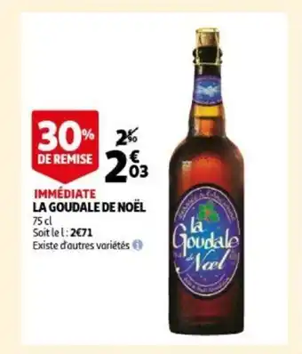 Auchan La Goudale de Noel 75 cl aanbieding