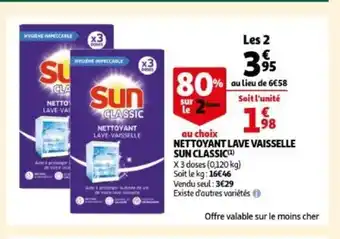 Auchan Sun Classic Nettoynat Lave Vaisselle aanbieding