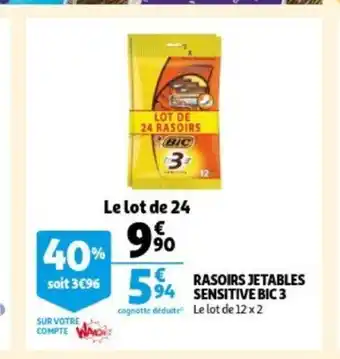 BIC 3 rasoirs jetables rasoirs