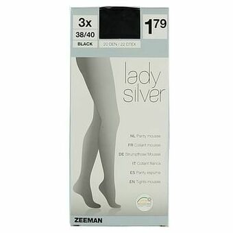Zeeman Lady Silver panty aanbieding