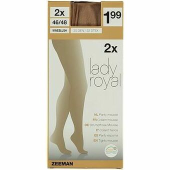 Zeeman Lady Royal panty aanbieding