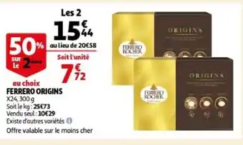 Auchan Ferrero Origins x24, 300g aanbieding