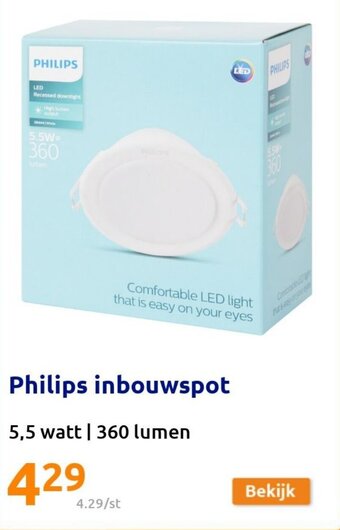 Action Philips inbouwspot aanbieding