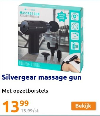 Action Silvergear massage gun aanbieding