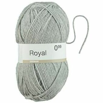 Zeeman Royal breigaren lichtgrijs aanbieding