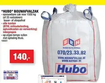Hubo Hubo bouwafvalzak 1500kg aanbieding