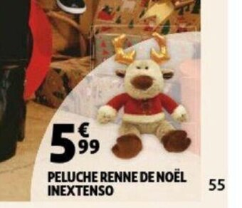 Inextenso Peluche Renne De Noel