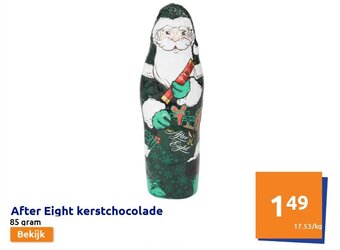 Action After Eight kerstchocolade 85 gram aanbieding