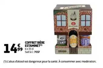 Auchan Estaminet coffret biere 6x33cl aanbieding