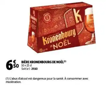 Auchan Kronenbourg de noel biere 10x25cl aanbieding