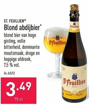 ALDI Blond abdijbier aanbieding