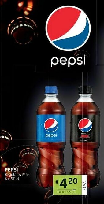 BelBev Pepsi regular + max aanbieding