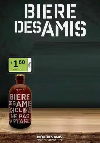 BelBev Bière des amis blond aanbieding