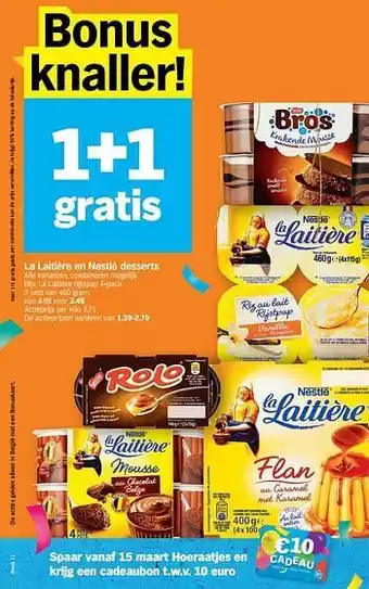 Albert Heijn La laitière rijstpap aanbieding