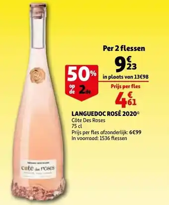 Auchan Languedoc Rosé 2020 aanbieding