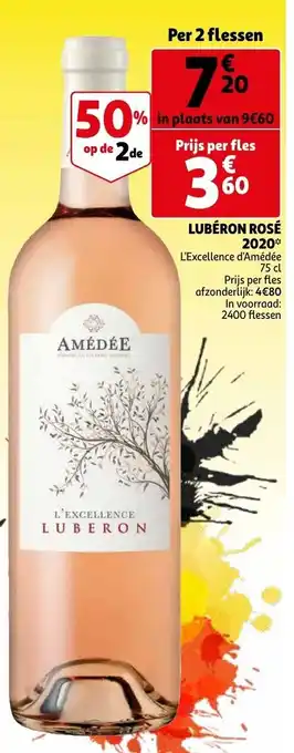 Auchan Lubéron Rosé 2020 aanbieding