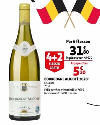 Auchan Bourgogne Aligoté 2020 aanbieding