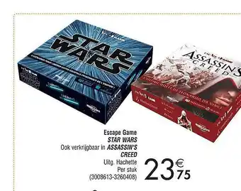 Cora Escape game star wars in assassin's creed aanbieding