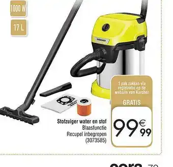 Cora Kärcher stofzuiger water en stof aanbieding