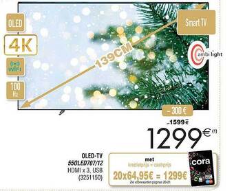 Cora Oled-tv 139 cm aanbieding