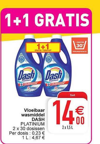 Cora Vloeibaar wasmiddel dash aanbieding