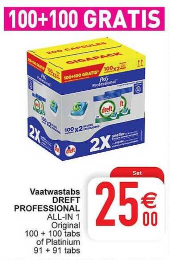 Cora Vaatwastabs dreft professional aanbieding