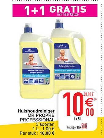 Cora Huishoudreiniger mr propre aanbieding