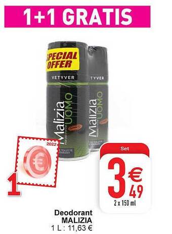 Cora Deodorant malizia aanbieding