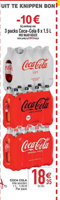 Cora Coca cola aanbieding