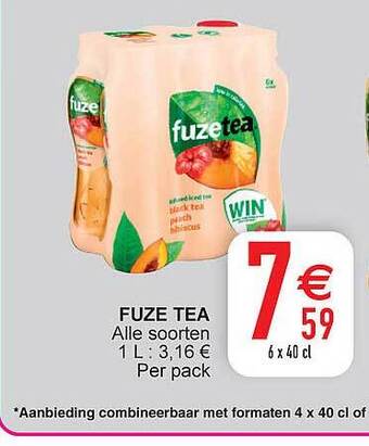 Cora Fuze tea aanbieding