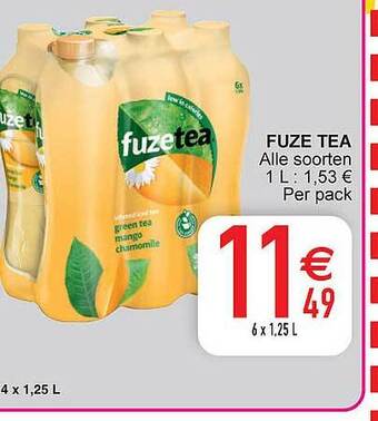 Cora Fuze tea aanbieding