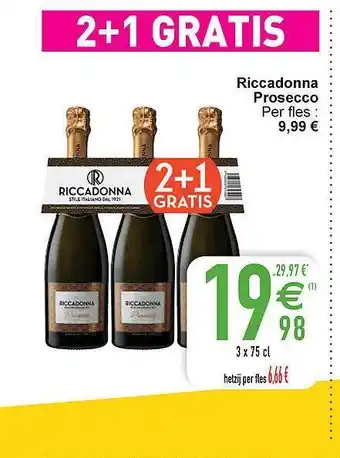 Cora Riccadonna prosecco aanbieding
