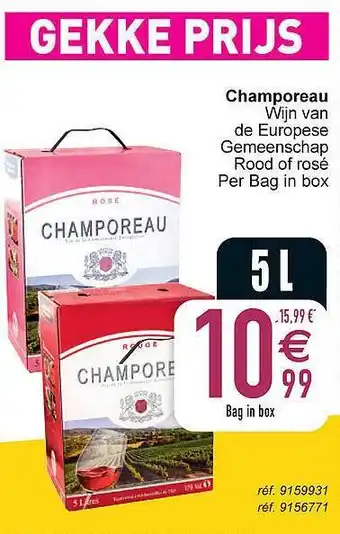 Cora Champoreau wijn aanbieding