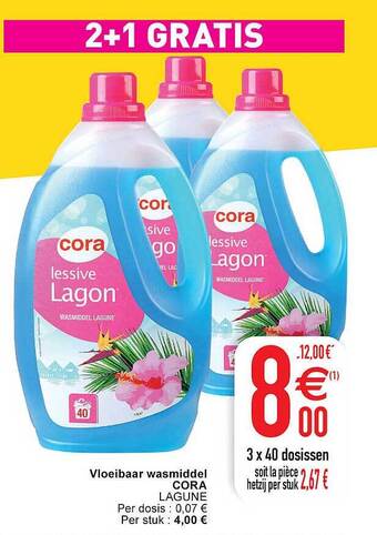 Cora Vloeibaar wasmiddel aanbieding