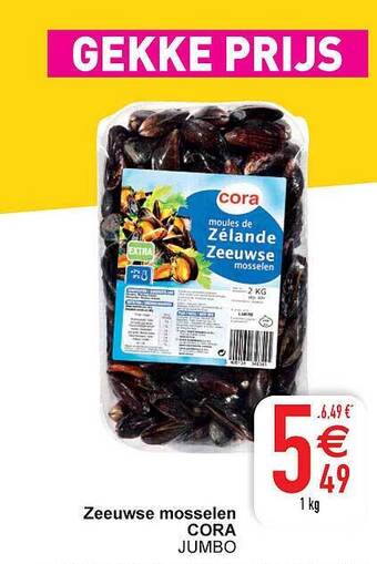 Cora Zeeuwse mosselen aanbieding