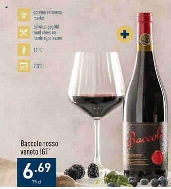 ALDI Baccolo rosso veneto igt aanbieding