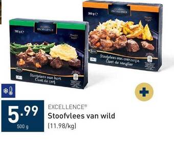 ALDI Excellence stoofvlees van wild aanbieding