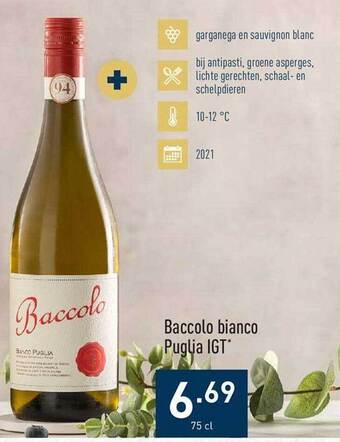 ALDI Baccolo bianco puglia igt aanbieding
