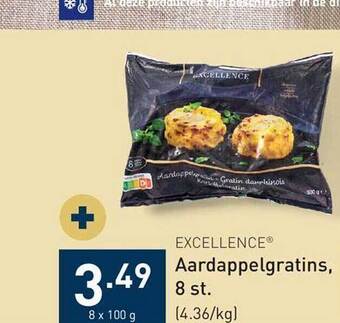 ALDI Excellence aardappelgratins aanbieding