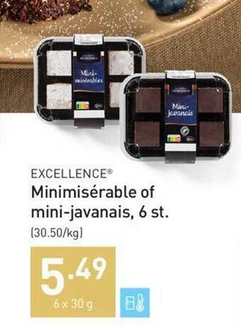 ALDI Excellence minimisérable of minijavanais aanbieding