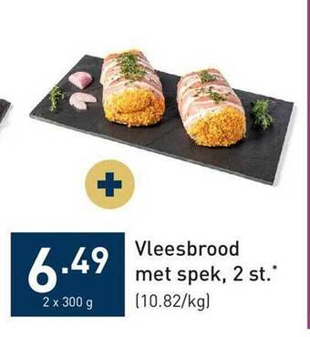 ALDI Vleesbrood met spek aanbieding