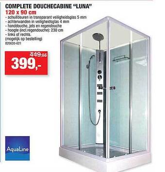 Hubo Complete douchecabine luna aanbieding